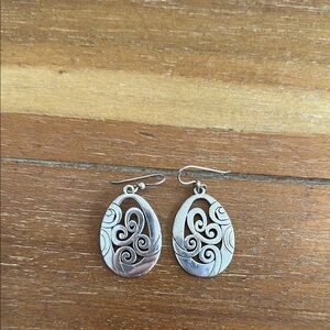 Brighton Silver Swirl Earrings